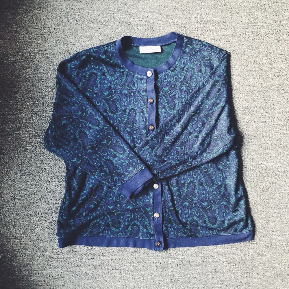 Blue and Green CD Daniels Sweater